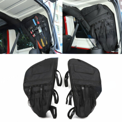 Roll Bar Storage Bag Organizers Tool Kits Holder For Jeep Wrangler JK 2007-2017