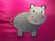 HIPPO TOTE SHOPPER BAG EMBROIDERD PERSONALISED - Brand Lab Organic Cotton BAG