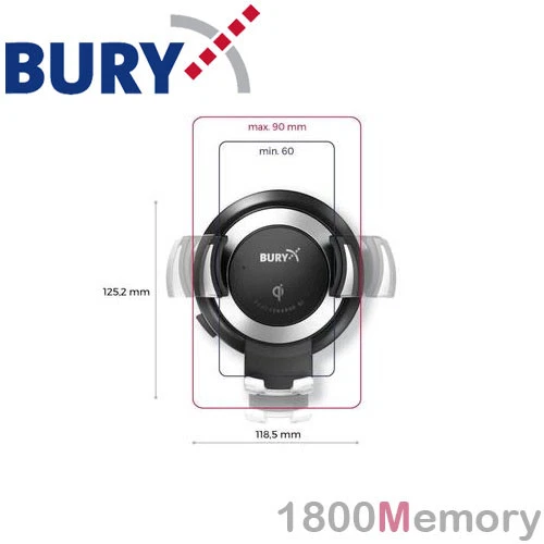 Base Qi de carga de alimentación inalámbrica universal Bury con sistema 8 9 adaptador de corriente Foto 3 de 4