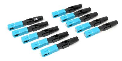 SC-UPC Multimode OM3 50/125 Connector for 0.9mm 2.0mm 3.0mm Cable 10 Pack