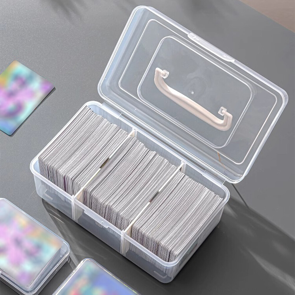 US Clear Plastic Trading Cards Storage Box Baseball Cards Holder ...