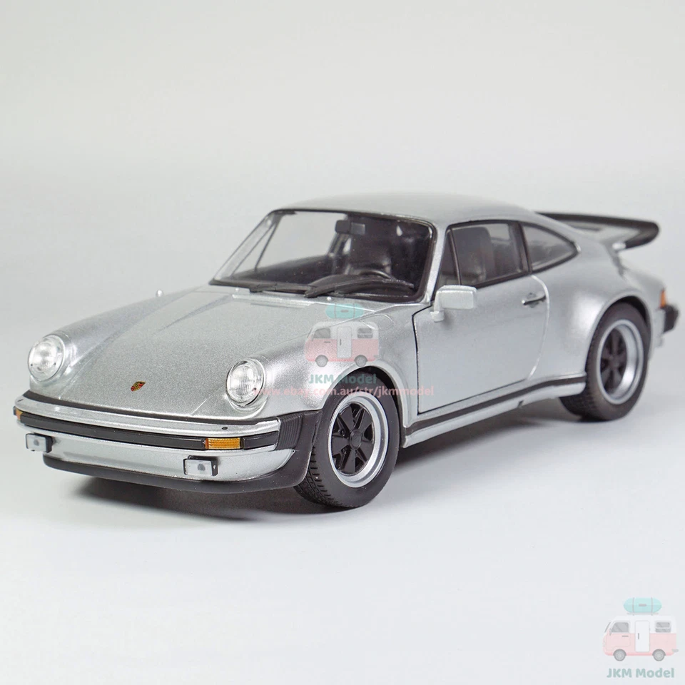 1:24 Porsche 911 Turbo 1974 Modelo Coche Diecast Vehículo Colección Niño Regalo Plateado Foto 3 de 4