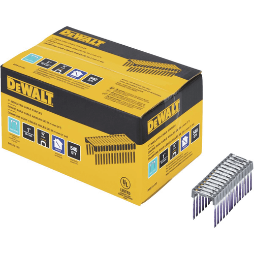 DeWalt - Insulated Crown Staples 25mm x 19mm (Pack 540)