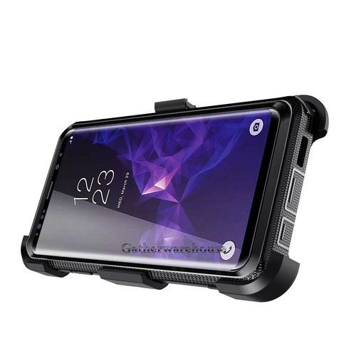 For Samsung Galaxy S9/S9+ Heavy Duty Phone Case Cover Belt Clip / Tempered Glass - Picture 8 of 96