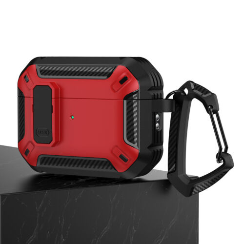 Military Hard Shell Protective Armor Lock Case Cover for AirPods 4th Gen 2024 - Picture 14 of 15