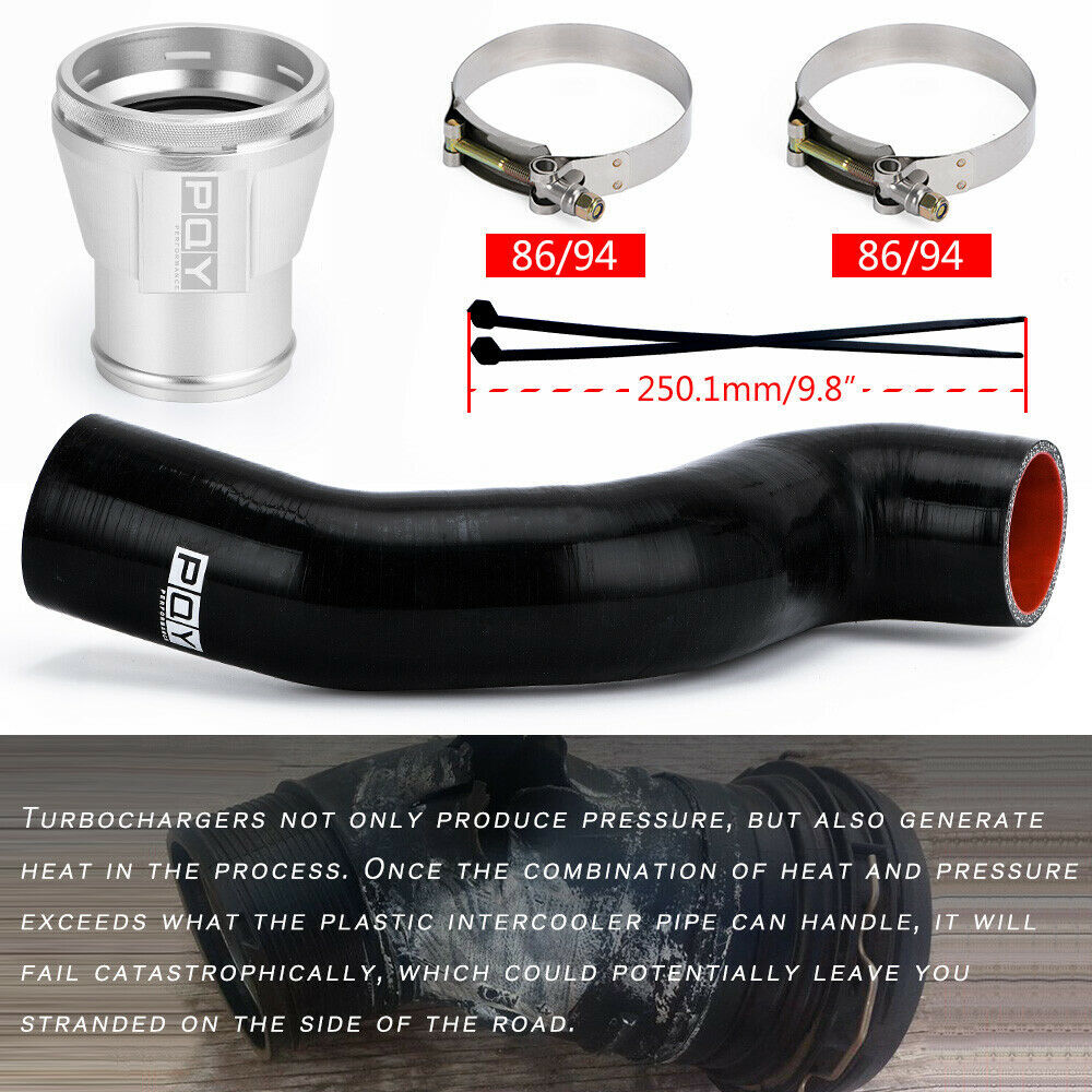 For 11-16 Ford 6.7L Powerstroke Diesel Cold Side Intercooler Inlet Pipe Uprgrade thumbnail 2