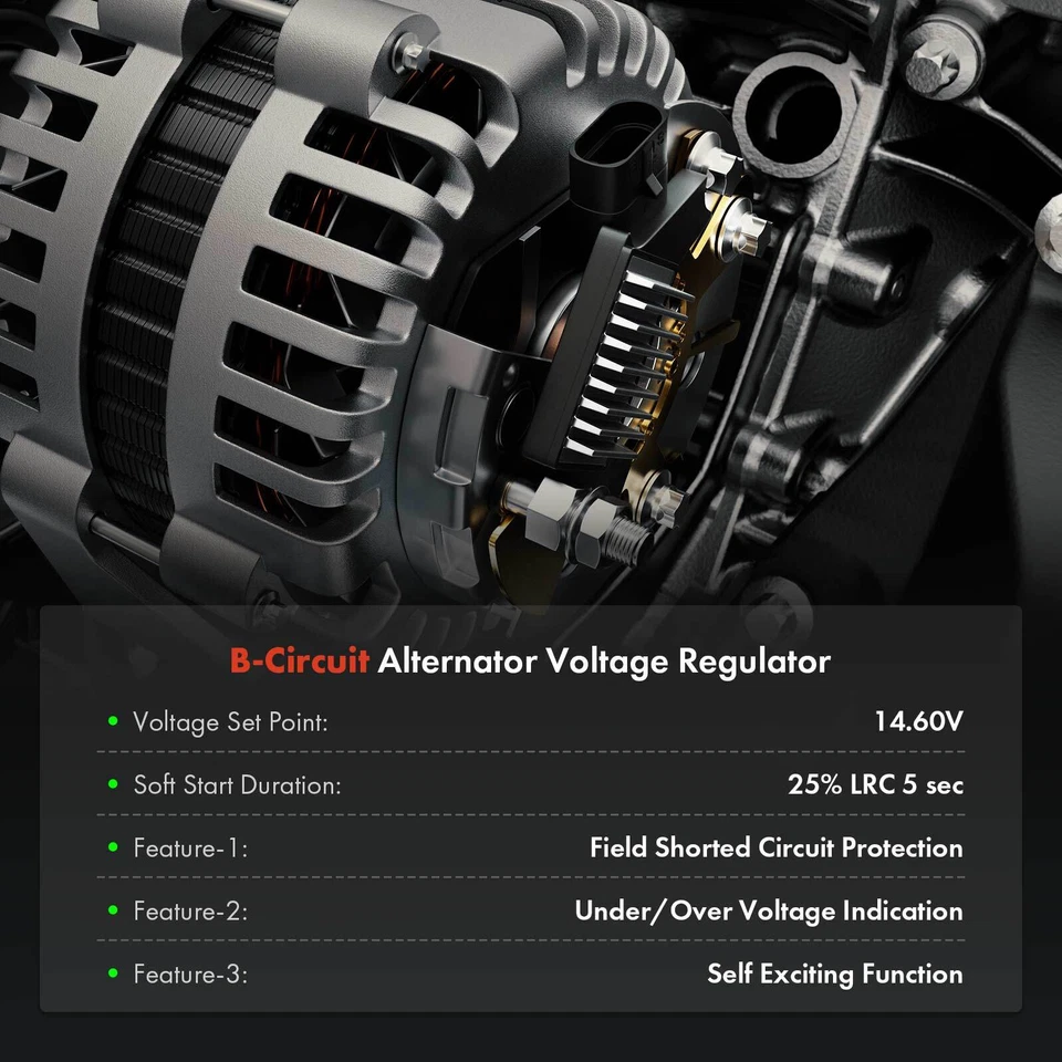 Regulador de voltaje del alternador para ALFA ROMEO Giulietta FIAT Doblo Ducato 14,60 V Foto 2 de 4