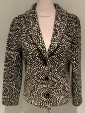 Kaliko Mixed Wool Textured Jacket Uk 16 Ln021 Ww 17