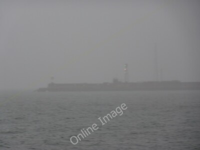 Photo 6x4 South Gare Breakwater Seaton Carew Barely seen from North Gare  c2011