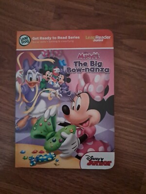 LeapFrog LeapReader Junior Book Disney Minnie The Big Bow-nanza