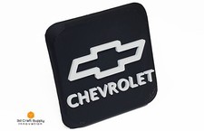 Tow Hitch Coverplugcapchevy-inspired 2 Receiver With Logo Color Variations
