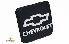 Tow Hitch Cover/Plug/Cap–Chevy-Inspired, 2" Receiver with Logo Color Variations