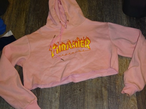 women's XL XXL crop hoodie hooded 