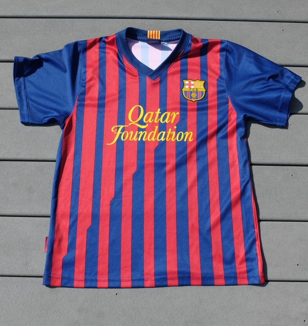 DAVID VILLA FC BARCELONA Men's Futbol Soccer Jersey Size Small