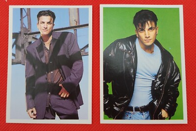 Peter Andre 19 Panini Smash Hits Pop Rock Music Sticker Card Set of 2