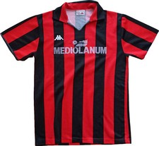 maglia calcio vintage AC Milan Maldini 1988 1989 Banca Mediolanum L home KAPPA