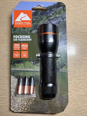 Ozark Trail FT-WZ37200 200 Lumens IPX4 Focusing Spot Wide Flood LED  Flashlights | eBay