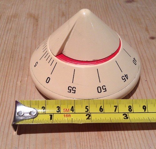 VINTAGE DESIGNER PYRAMID KITCHEN TIMER ROBERTO PEZZETTA WIKIDUE ITALY RETRO CHEF - Picture 7 of 8