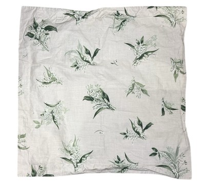 Pottery Barn Monique Lhuillier Lily of the Valley EURO Sham Organic Cotton 26x26
