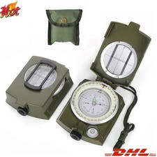 BUNDESWEHR KOMPASS MIT ETUI NEU ARMEE MARSCHKOMPASS OLIV METALLGEHÄUSE BW ARMY