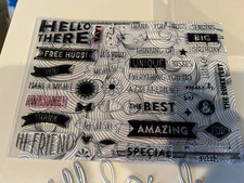 Hero Arts Stamp Bundle Die And Stamp Set, Greetings and Sayings