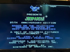 Nintendo NES 25th Anniversary Edition Jeopardy NICE WORKS w/ Box Poster Inserts