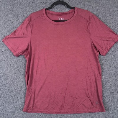 Ibex Next To Skin Natural Tencel Merino Wool Blend Short Sleeve T Shirt Top L