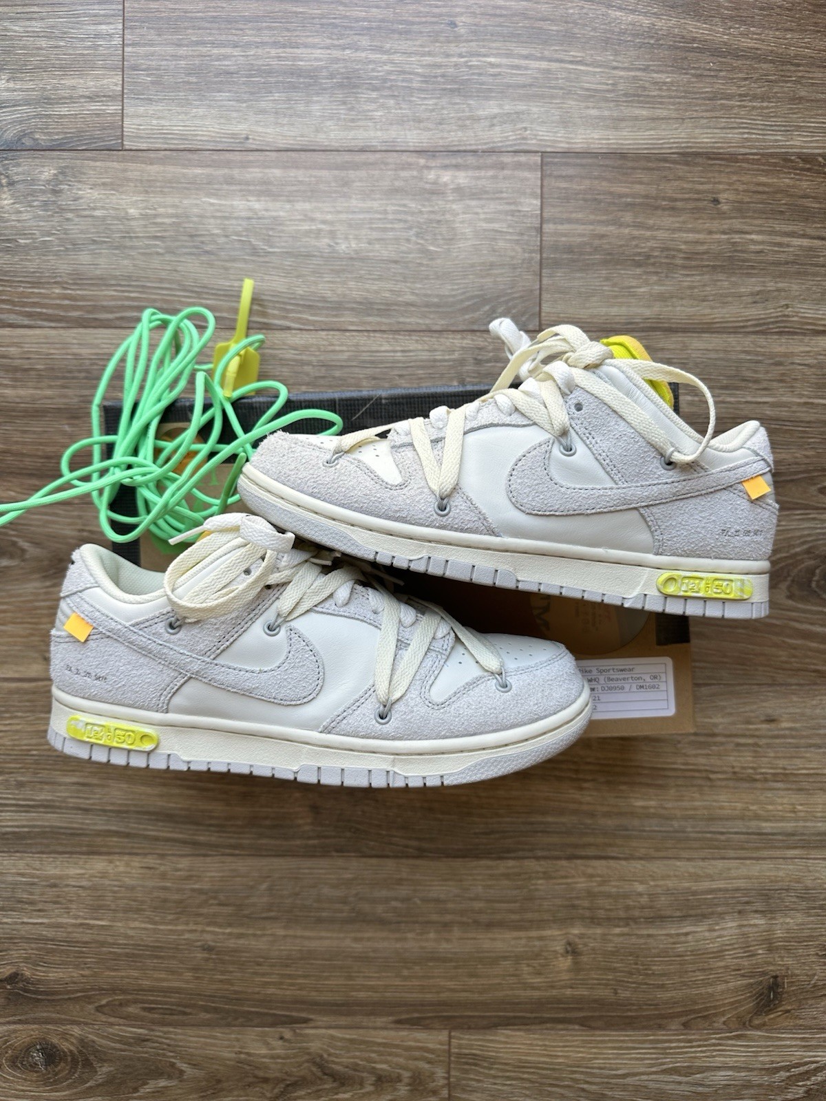 OFF WHITE X NIKE Nike Off White x Dunk Low lotto 14 di 50 taglia 8