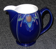 DENBY BAROQUE BLUE LARGE MILK GRAVY SAUCE CUSTARD JUG 1 PINT FIRST QUALITY VGC!