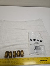 Binks 83-574 Brass DM Nipple 3/8 X 3/8 Lot Of 6