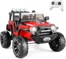 24V Ride On Car Toys Power Wheels 2 Seater with Remote Control and LED Lights US