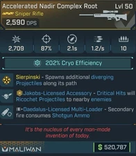 Borderlands 4 COMPLEX ROOT JAKOBS DAEDALUS SHOTGUN CRYO PS5/XBOX/PC