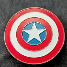 Captain America Shield Enamel Pin Badge Marvel Universe Metal Alloy Brooch 2.5cm