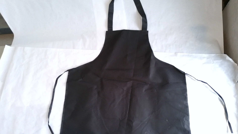 10x Vyndicca Tablier Réglable 2 Poches Noir Haute Qualité Accessoire Durable - Photo 2/4