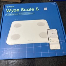 Wyze Scale S, for Body Weight, FSA HSA Eligible, Digital Bathroom White