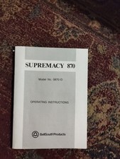 Vintage BellSouth Supremacy 870 Telephone w/ Caller ID, Stores 20 Numbers