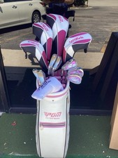 Pro Golf Master PGM Lefthanded LH Ladies Complete Set Woods, Irons, Bag NEW