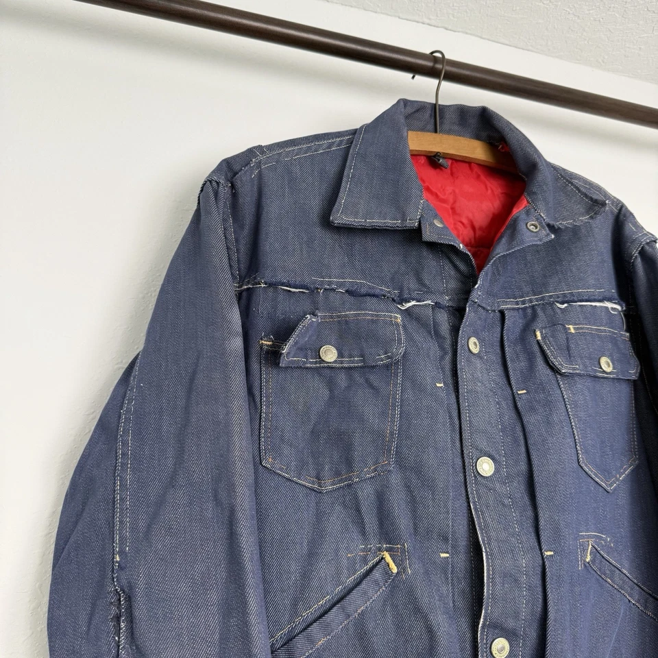 Chaqueta vaquera de camionero forrada plisada tipo 2 Jc Penney Ranchcraft de colección años 60 70 Foto 3 de 4