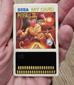 Sega Master Mark III JP Japan Pitfall II My Card C-49E 77523 Tested and Works