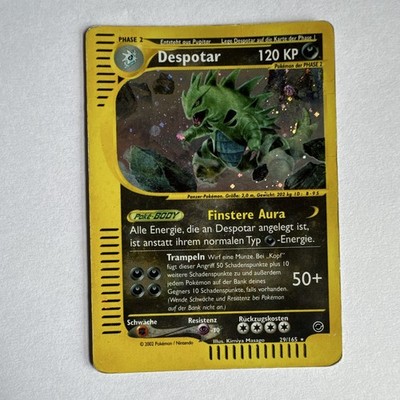 Pokémon Despotar 29/165 Holo Expedition Deutsch WOTC e-Reader Tyranitar 2002