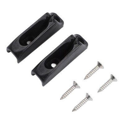 2Stück Boot Schwarz Self-Lock Seil Clam Klampe Cord Lock Für Marine Zubehör