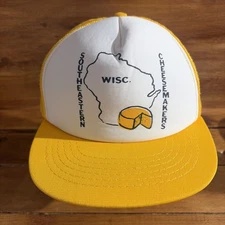 Vintage Southeastern Wisconsin Cheesemakers Hat Trucker Cap Snapback WI Cheese