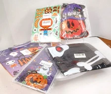 Halloween Party Favors Stickers/2 Gift Bags/35pc Photo Props/100 Treat Bags Read