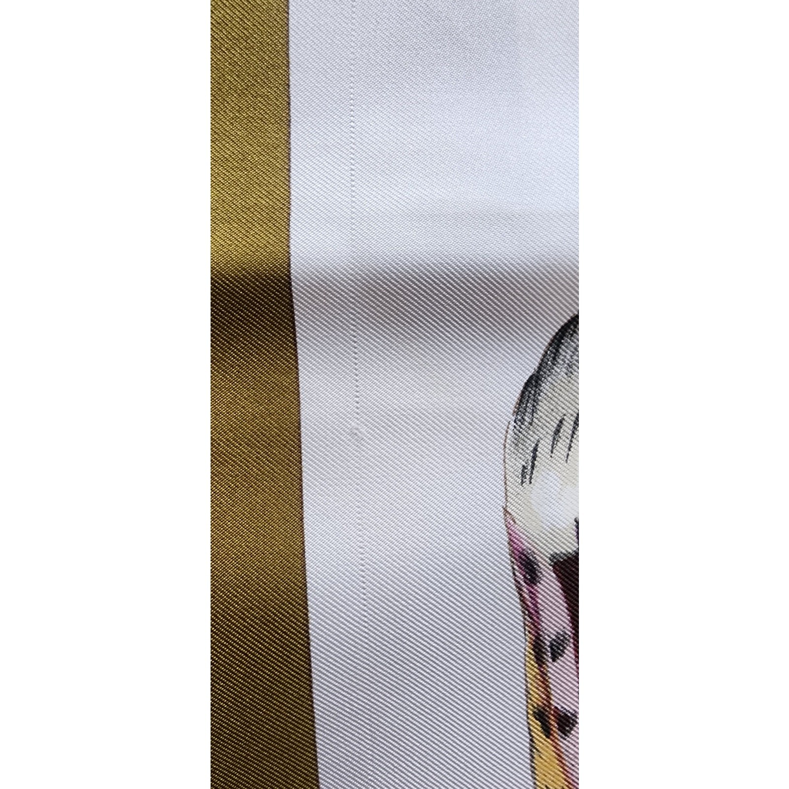 Vintage HERMES Silk Scarf Gibiers Game Animals Print Rabbits Birds Linares