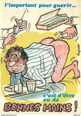 Postcard - Humor - Alexander - the important thing to heal is to be in d