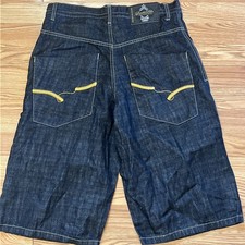 VTG Southpole Jean Shorts Mens Size 32 Baggy Denim Y2K Skater Jorts Flaw