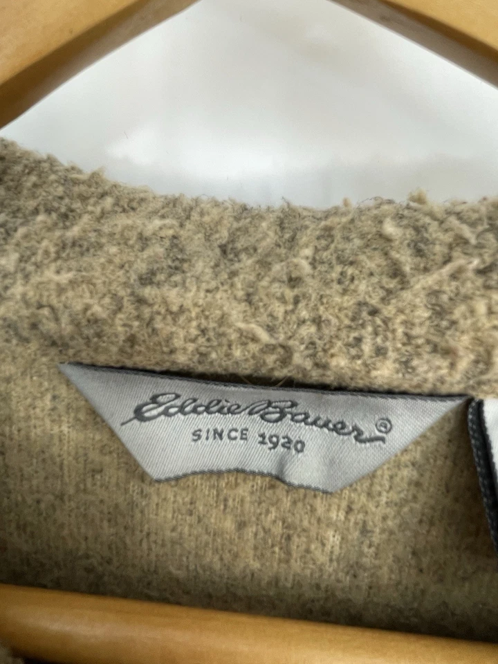 Chaqueta polar vintage Eddie Bauer talla grande años 90 marrón hecha en todas las estaciones en EE. UU. Foto 2 de 4