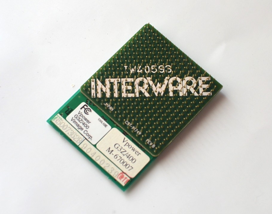 InterWare G3 400MHz Vpower G3Z/400 ZIF G3 400HMz CPU for