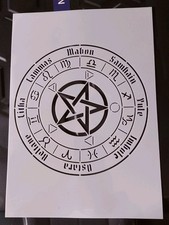 CALENDARIO STREGHE A4 stencil riutilizzabile aerografo pittura artigianale ecc nuovo 