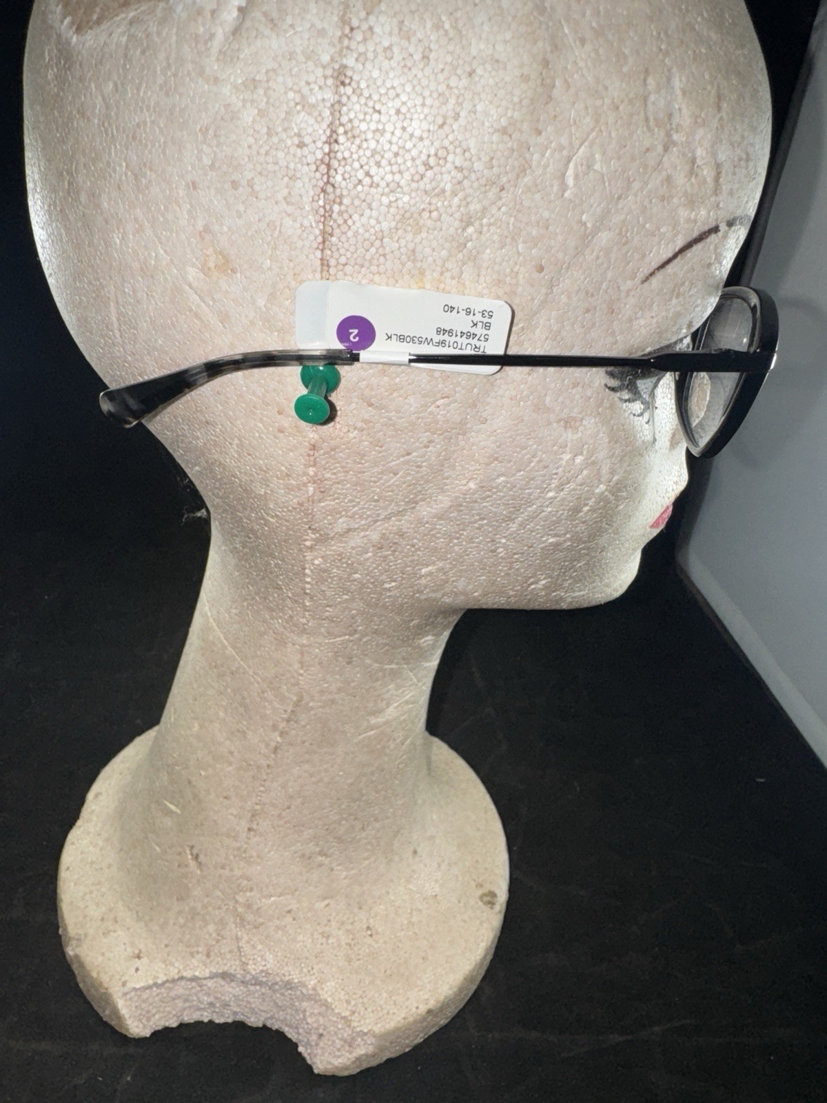 TRUE RELIGION T001 BLK Tortoise Black Cat Eye Eyeglasses 53-16-140 $114 Retail thumbnail 6